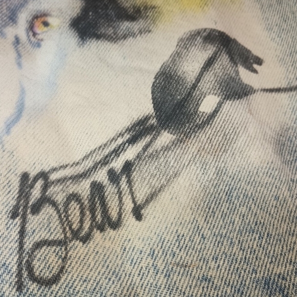 International Denim Vintage Handpainted Jacket - Picture 9 of 10